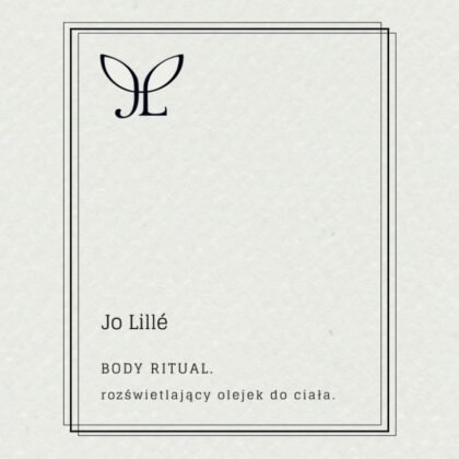 Rozświetlający olejek do ciała Jo Lillé Body Ritual z drobinkami, naturalne oleje roślinne, efekt promiennej i wygładzonej skóry